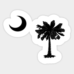 Flag - South Carolina - Palmetto - Crescent Sticker